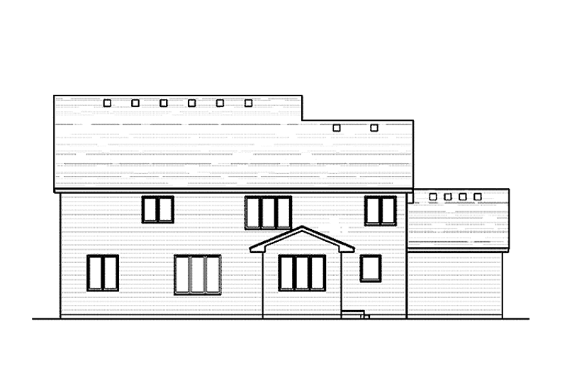 Dream House Plan - Exterior - Rear Elevation for Country House Plan #51-1031 - 4 bed, 3.5 bath