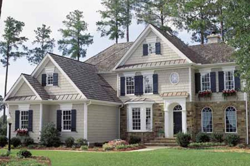 Home Plan - Colonial Exterior - Front Elevation Plan #429-69