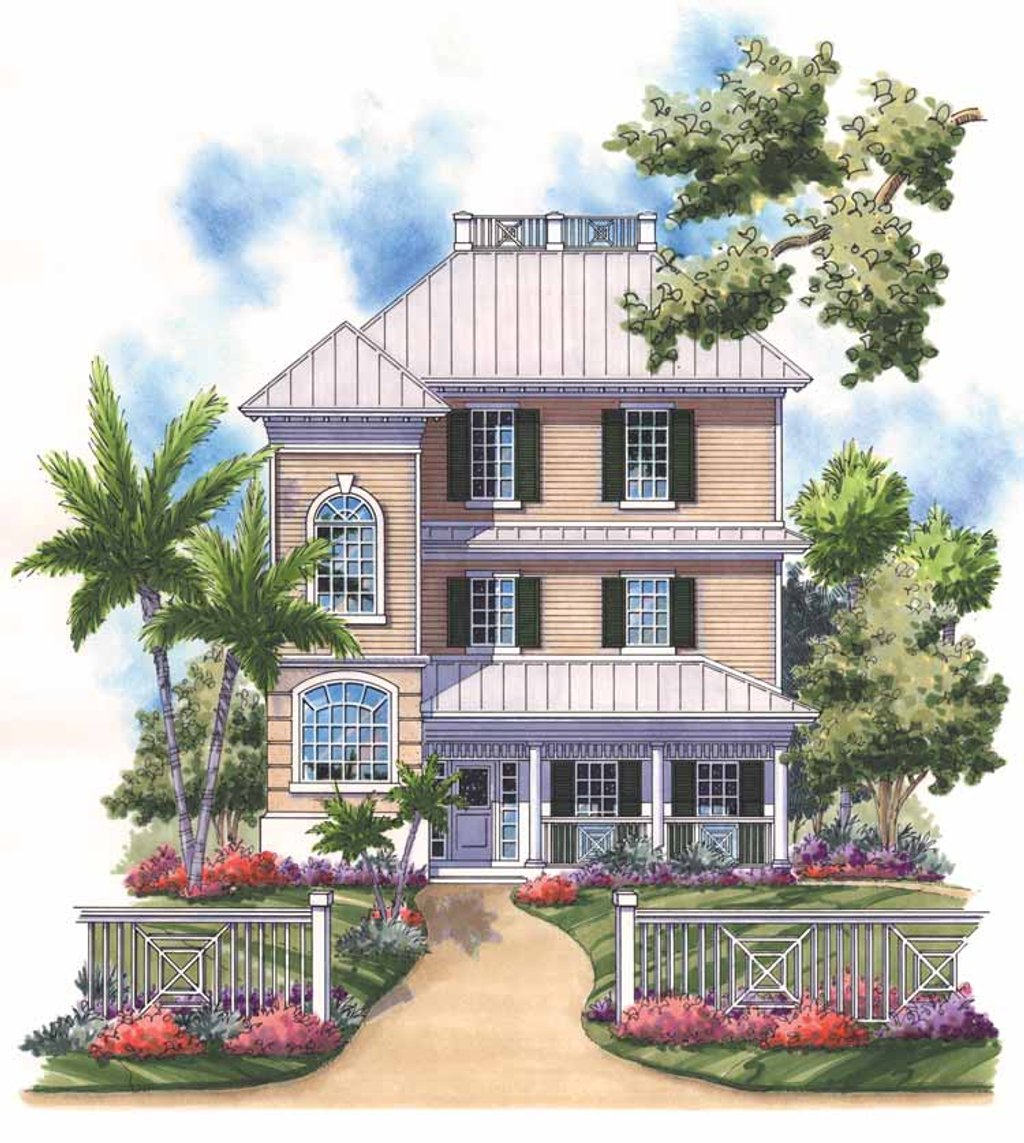 Country Style House Plan - 3 Beds 2.5 Baths 2025 Sq/Ft Plan #930-168
