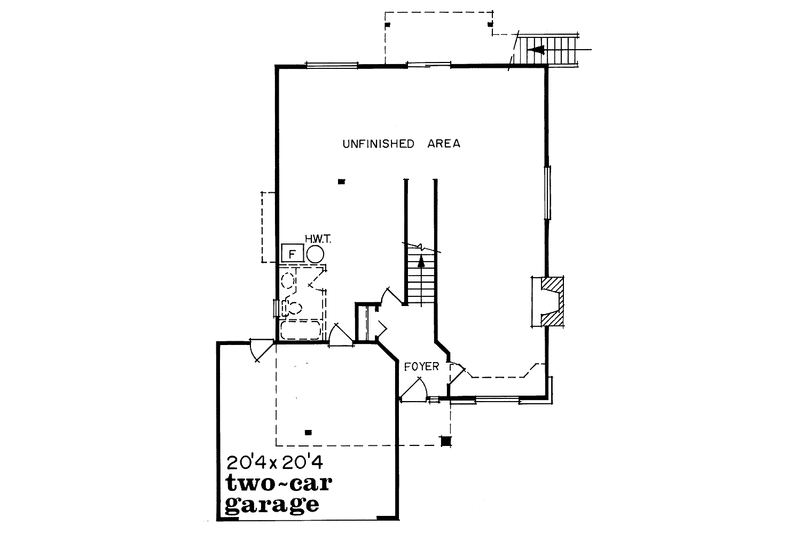 Home Plan - Floor Plan - Main Floor for Contemporary House Plan #47-1043 - 3 bed, 2 bath
