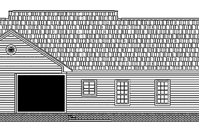 Architectural House Design - Exterior - Rear Elevation for Country House Plan #21-400 - 3 bed, 3 bath