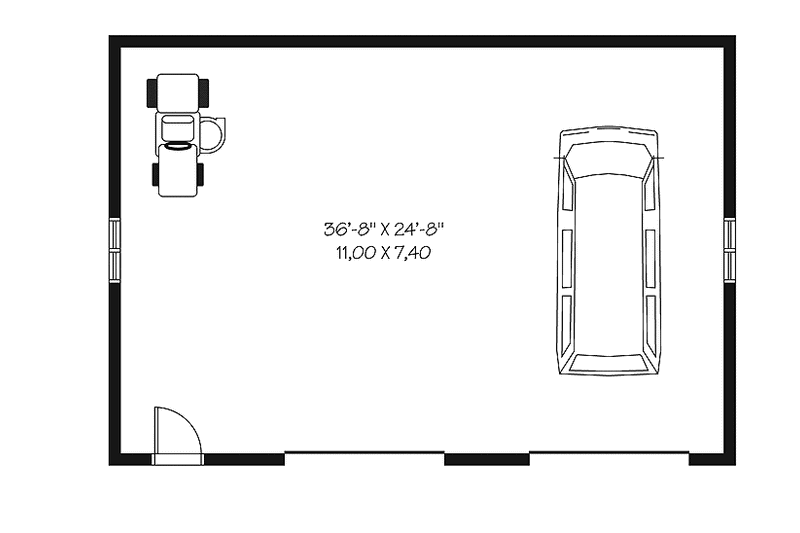 Architectural House Design - Floor Plan - Main Floor for Traditional House Plan #23-2514, 0 bath