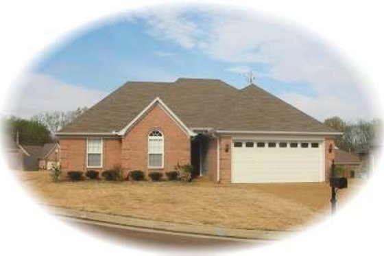 Exterior - Front Elevation for European House Plan #81-1413 - 4 bed, 2 bath