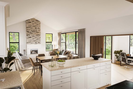 Interior - Dining Room for Farmhouse House Plan #924-28 - 3 bed, 2.5 bath