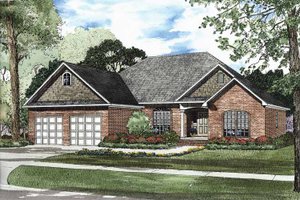 Traditional Exterior - Front Elevation Plan #17-2877