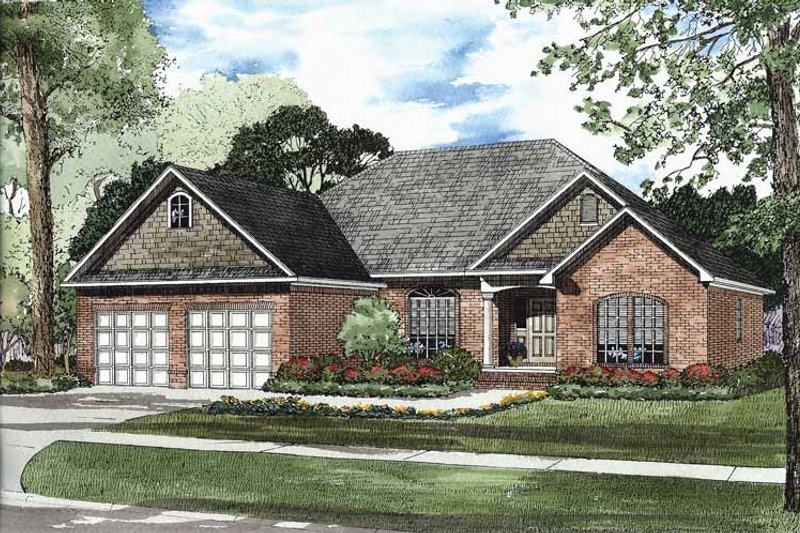 Dream House Plan - Traditional Exterior - Front Elevation Plan #17-2877