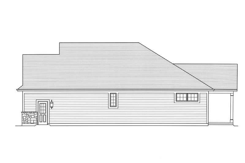 House Blueprint - Exterior - Other Elevation for Country House Plan #46-914 - 3 bed, 2 bath