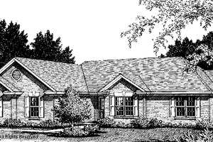 Ranch Exterior - Front Elevation Plan #56-650