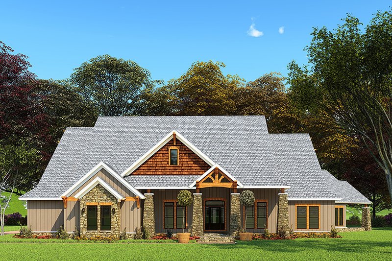 Home Plan - Craftsman Exterior - Front Elevation Plan #923-162