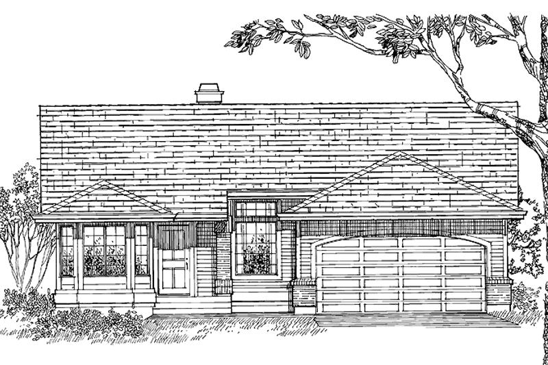 Dream House Plan - Exterior - Front Elevation 3 for Craftsman House Plan #47-757 - 3 bed, 2 bath