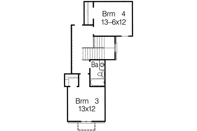Home Plan - Floor Plan - Upper Floor for European House Plan #15-289 - 4 bed, 3 bath