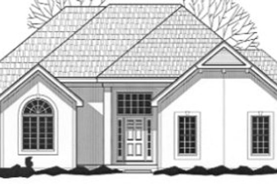 Exterior - Front Elevation for Traditional House Plan #67-794 - 4 bed, 3 bath