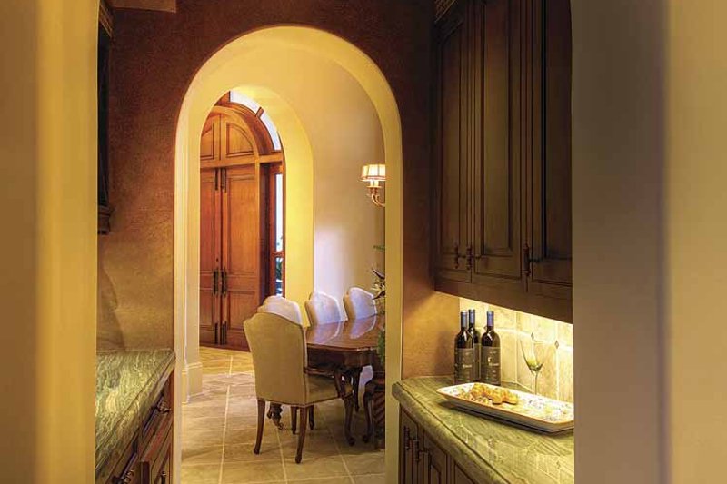 House Blueprint - Interior - Dining Room for Mediterranean House Plan #930-418 - 4 bed, 4.5 bath