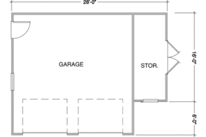 Floor Plan - Main Floor for Mediterranean House Plan #410-3603, 0 bath