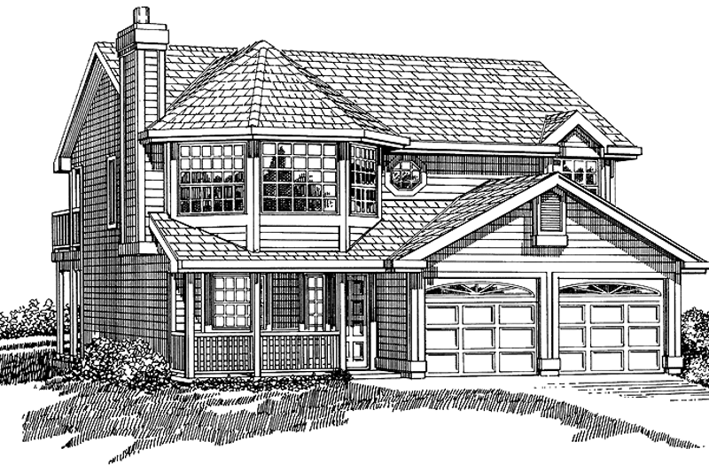 House Design - Traditional Exterior - Front Elevation Plan #47-787