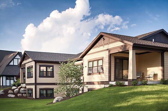 Exterior - Rear Elevation 2 for Craftsman House Plan #928-266 - 3 bed, 2.5 bath