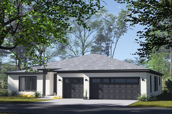 Exterior - Other Elevation 3 for Modern House Plan #513-2410 - 4 bed, 3.5 bath