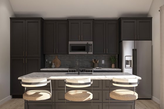 Interior - Kitchen for Modern House Plan #455-676 - 1 bed, 1 bath
