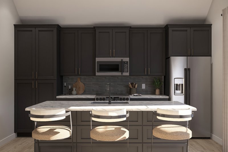 House Design - Interior - Kitchen for Modern House Plan #455-676 - 1 bed, 1 bath
