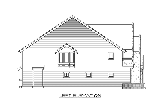 Exterior - Other Elevation 1 for European House Plan #132-129 - 4 bed, 3.5 bath