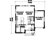 Contemporary Style House Plan - 3 Beds 1 Baths 1724 Sq/Ft Plan #25-4561 