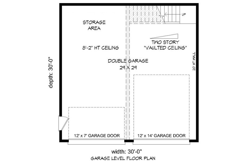 Home Plan - Floor Plan - Main Floor for Contemporary House Plan #932-32, 0 bath