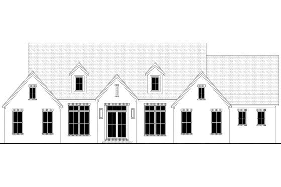 Exterior - Front Elevation 4 for Southern House Plan #430-354 - 3 bed, 3.5 bath