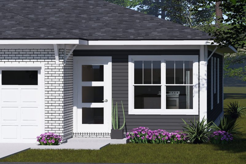 Home Plan - Exterior - Other Elevation for Modern House Plan #513-2476 - 3 bed, 2 bath