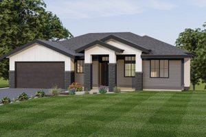 Craftsman Exterior - Front Elevation Plan #1100-69