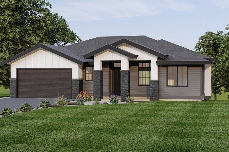 Dream House Plan - Craftsman Exterior - Front Elevation Plan #1100-69