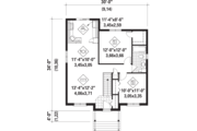 Country Style House Plan - 2 Beds 1 Baths 910 Sq/Ft Plan #25-4594 