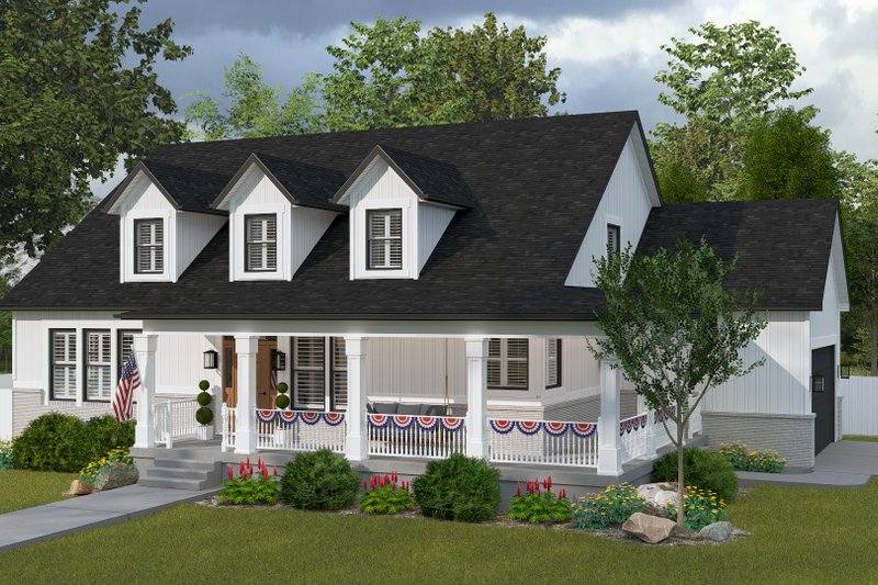 Dream House Plan - Exterior - Front Elevation 3 for Farmhouse House Plan #1060-492 - 3 bed, 3 bath