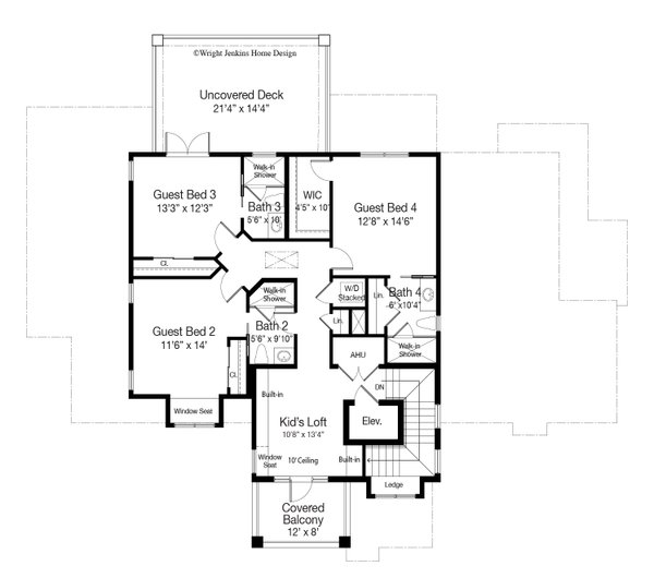 Cottage Floor Plan - Upper Floor Plan #938-162