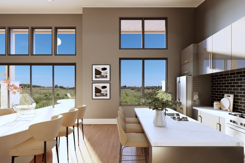 House Design - Interior - Kitchen 1 for Modern House Plan #1064-317 - 3 bed, 2 bath
