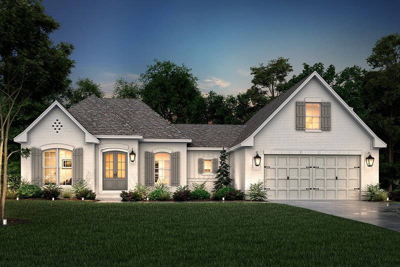 Dream House Plan - Exterior - Front Elevation 3 for European House Plan #430-110 - 3 bed, 2 bath