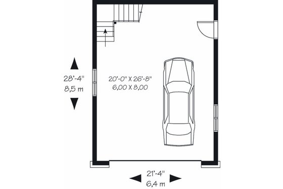 Floor Plan - Main Floor for Traditional House Plan #23-766, 0 bath