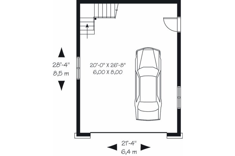 House Blueprint - Floor Plan - Main Floor for Traditional House Plan #23-766, 0 bath