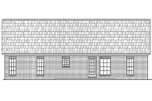 Exterior - Rear Elevation for Traditional House Plan #430-8 - 3 bed, 2 bath