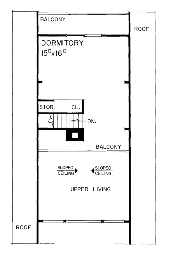 Home Plan - Floor Plan - Upper Floor Plan #72-533