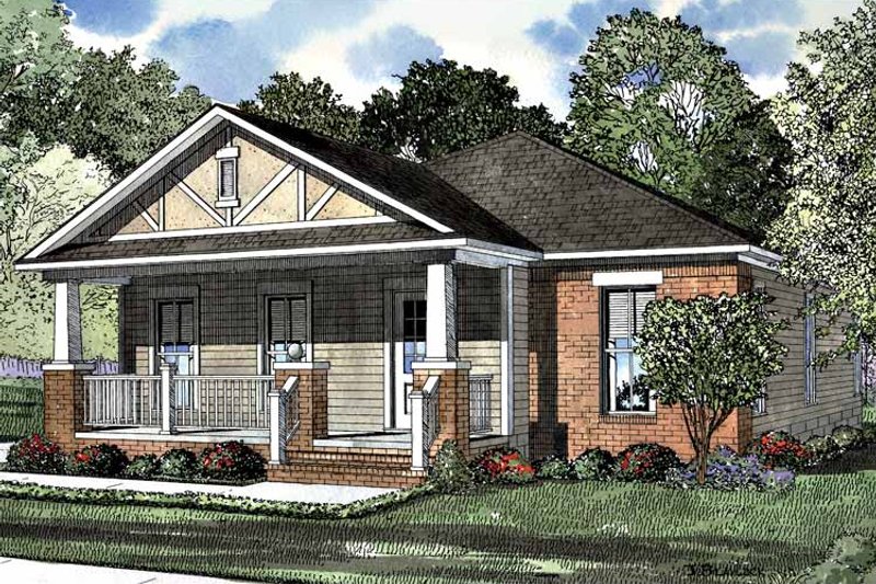 Home Plan - Exterior - Front Elevation 3 for Craftsman House Plan #17-3189 - 3 bed, 2 bath