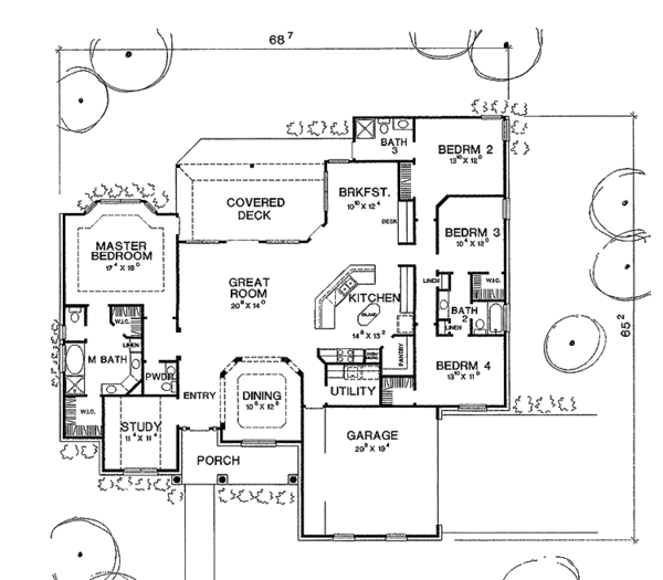 Dream House Plan - Country Floor Plan - Main Floor Plan #472-169