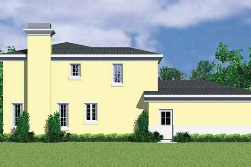 House Design - Exterior - Other Elevation for Mediterranean House Plan #72-1129 - 3 bed, 2.5 bath
