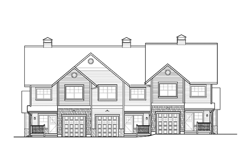 House Blueprint - Traditional Exterior - Front Elevation Plan #1042-13
