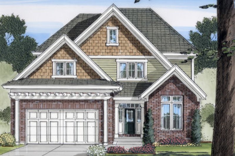 Dream House Plan - Bungalow Exterior - Front Elevation Plan #46-436