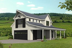 Country Exterior - Front Elevation Plan #932-355