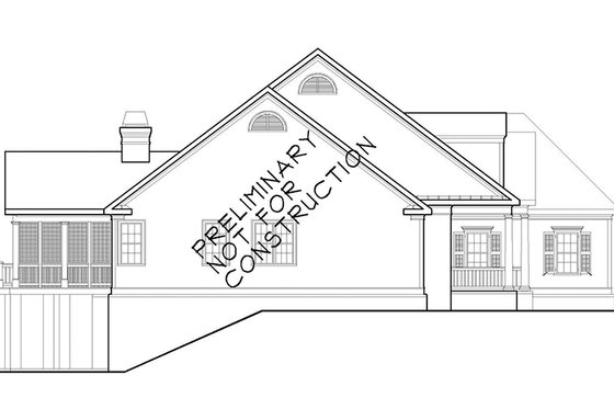 Exterior - Other Elevation 1 for Colonial House Plan #927-486 - 3 bed, 2.5 bath