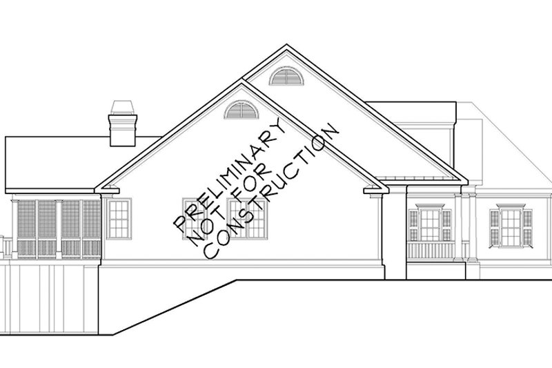 Home Plan - Exterior - Other Elevation 1 for Colonial House Plan #927-486 - 3 bed, 2.5 bath