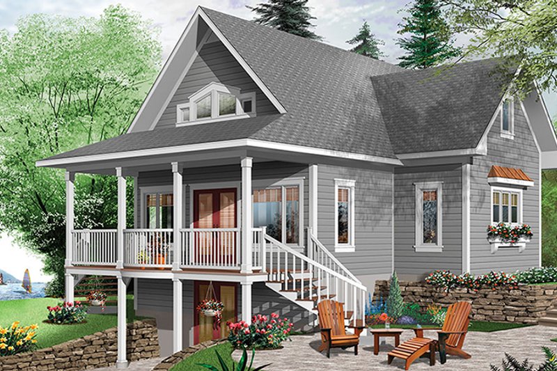 Dream House Plan - Exterior - Rear Elevation 3 for Traditional House Plan #23-2609 - 4 bed, 3 bath