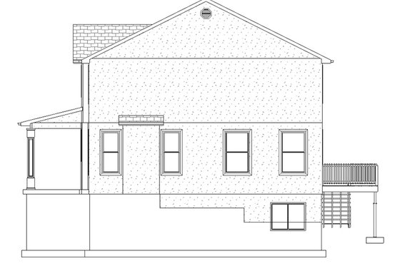 Exterior - Other Elevation for Traditional House Plan #1060-15 - 4 bed, 3.5 bath