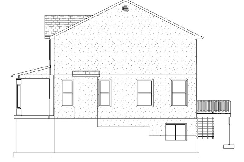 Architectural House Design - Exterior - Other Elevation for Traditional House Plan #1060-15 - 4 bed, 3.5 bath